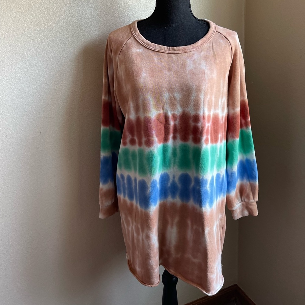 Blue buttercup tie dye Crewneck pullover - Picture 2 of 9
